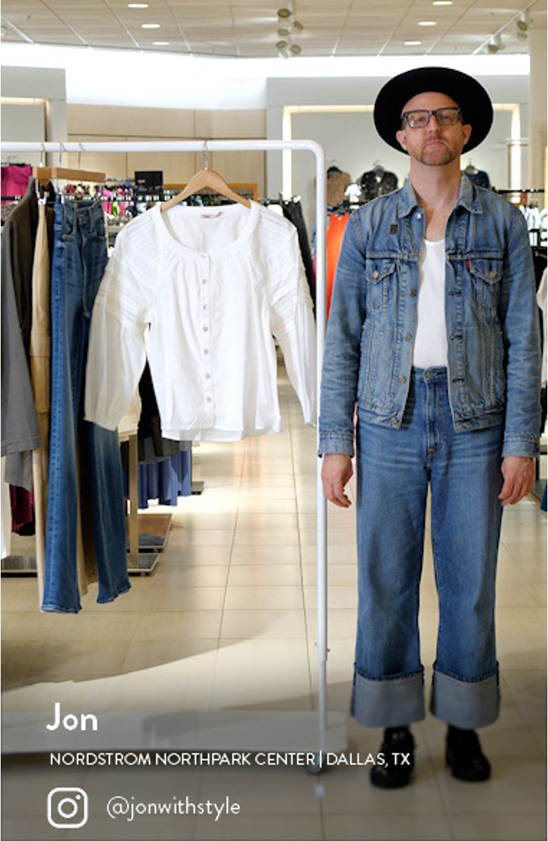 Enna Lace Inset Organic Cotton Top, sales video thumbnail