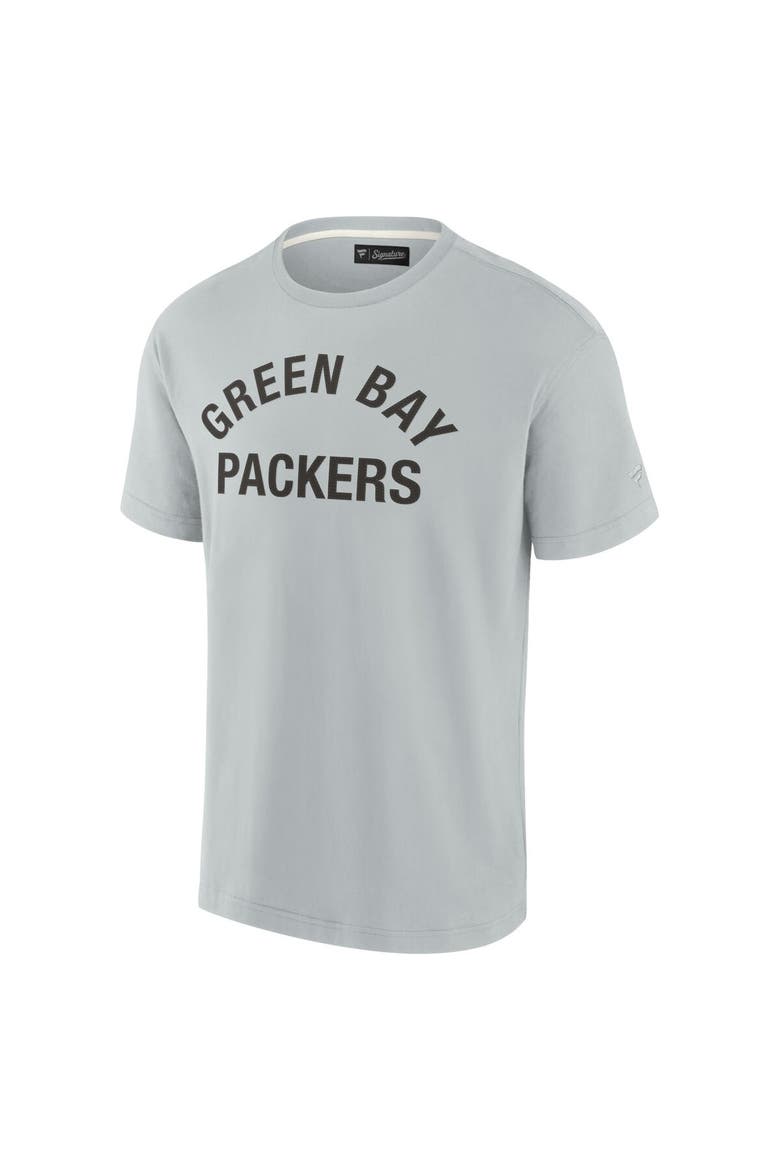 Unisex Fanatics Signature Gray Green Bay Packers Elements Super Soft Short Sleeve T-Shirt, Alternate, color, Gray