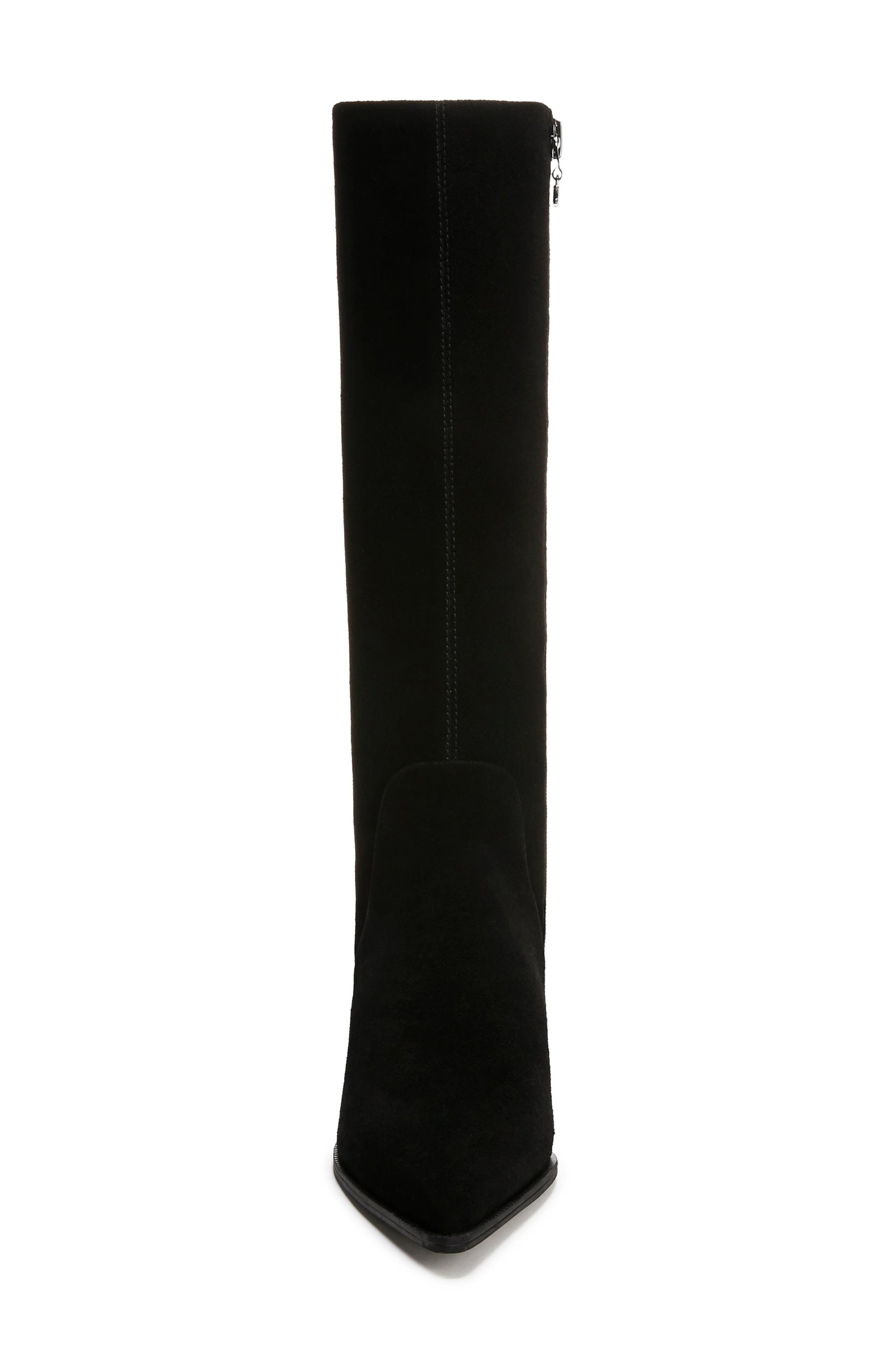 Circus NY by Sam Edelman Yulia Pointy Toe Knee High Boot, Alternate, color, Black Suede
