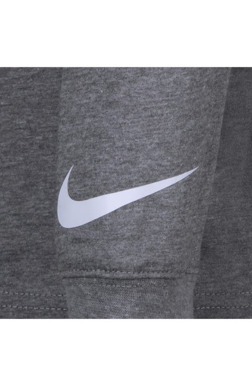 3 Brand Kids' Gradient Box Logo Long Sleeve T-shirt In Gray