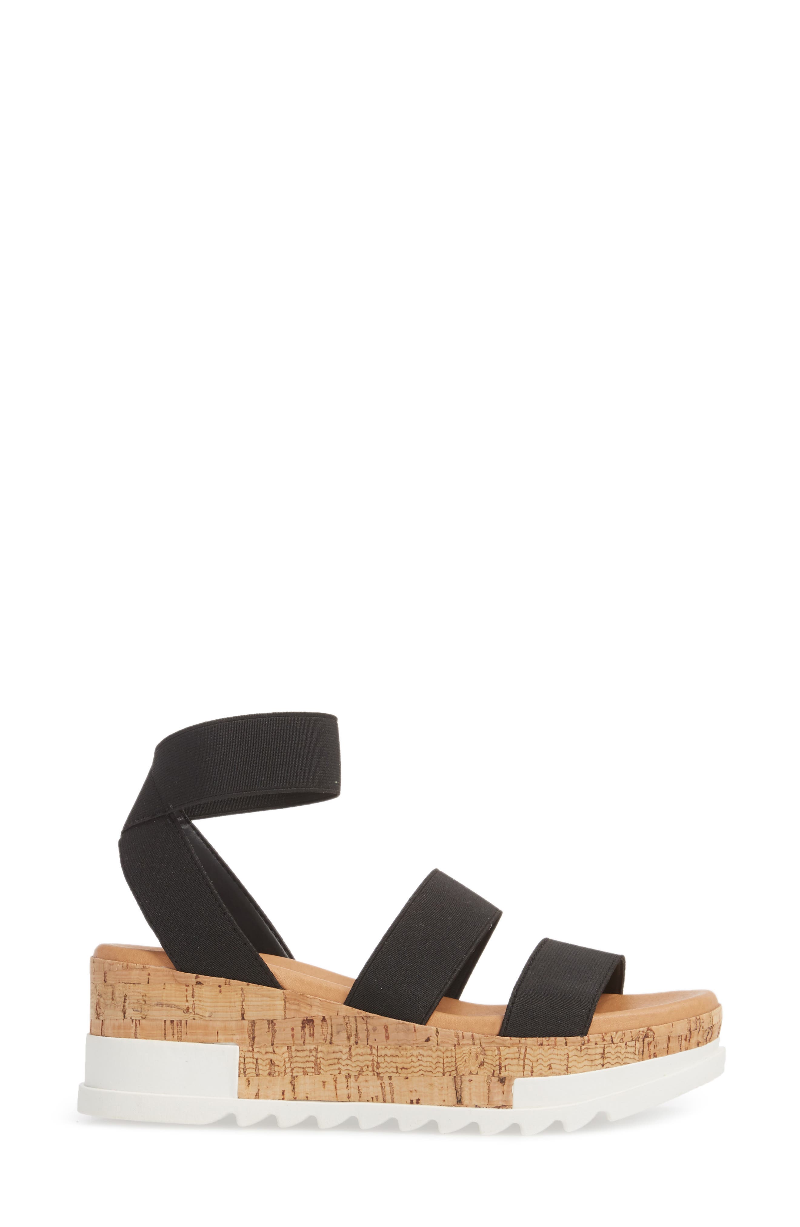 Bandi Platform Wedge Sandal, Alternate, color, BLACK