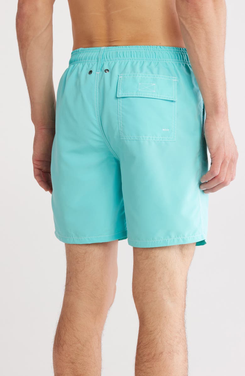 Bugatchi Clyde Solid Swim Trunks, Alternate, color,