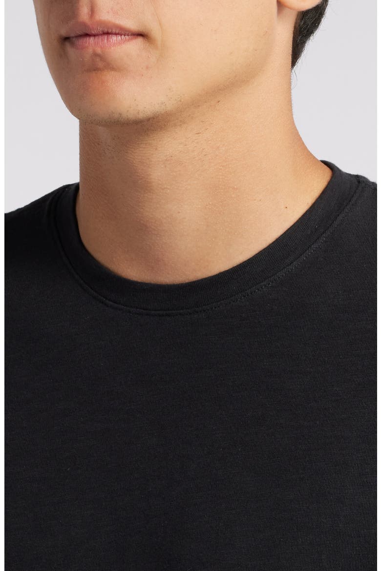 Lived In Slub Jersey Crewneck T-Shirt, Alternate, color, BLACK CAVIAR