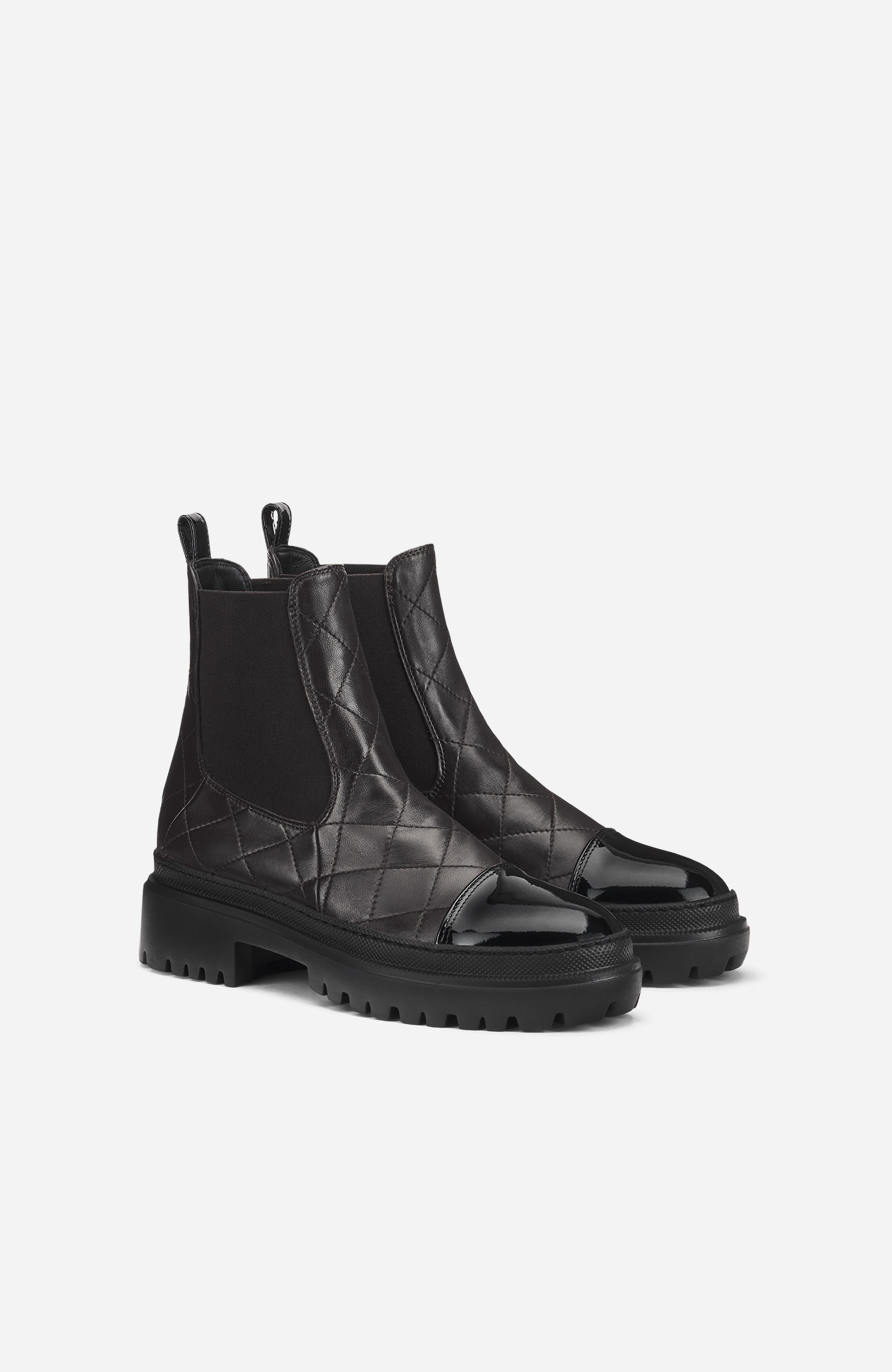 Mary Beat Quilted Ankle Boot, Alternate, color, Testa di Moro Nappa