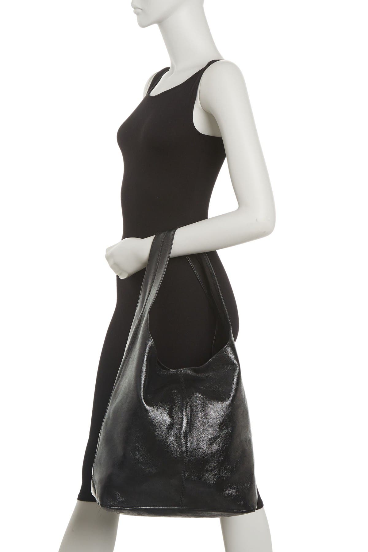 SOFIA CARDONI Metallic Leather Hobo Bag, Main, color, 