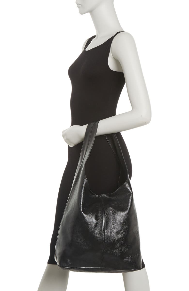 SOFIA CARDONI Metallic Leather Hobo Bag, Main, color,