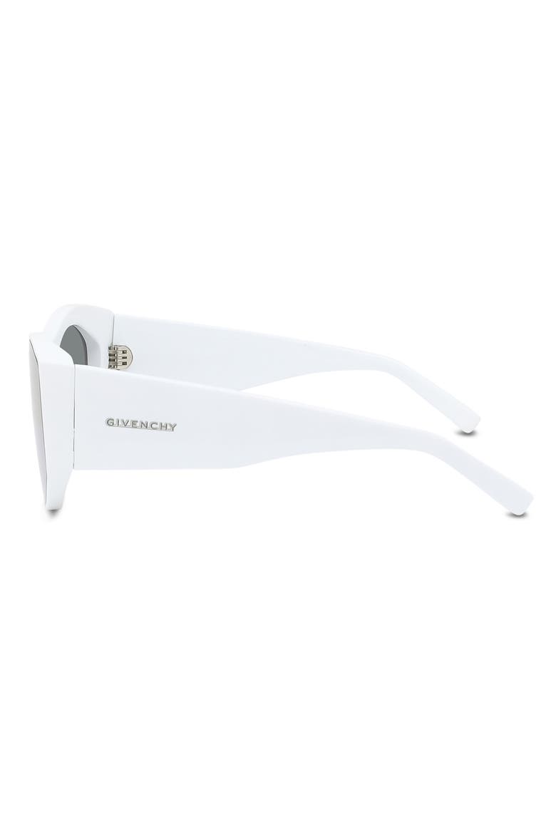 Shield Sunglasses, Alternate, color, WHITE / SMOKE MIRROR