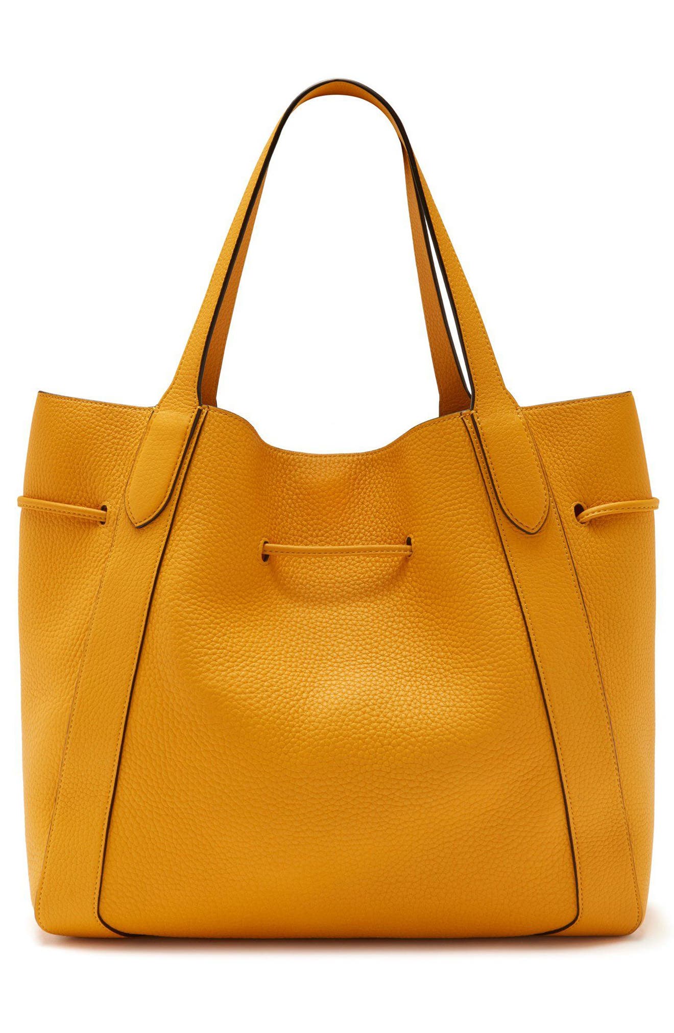 Millie Leather Tote, Alternate, color, DEEP AMBER
