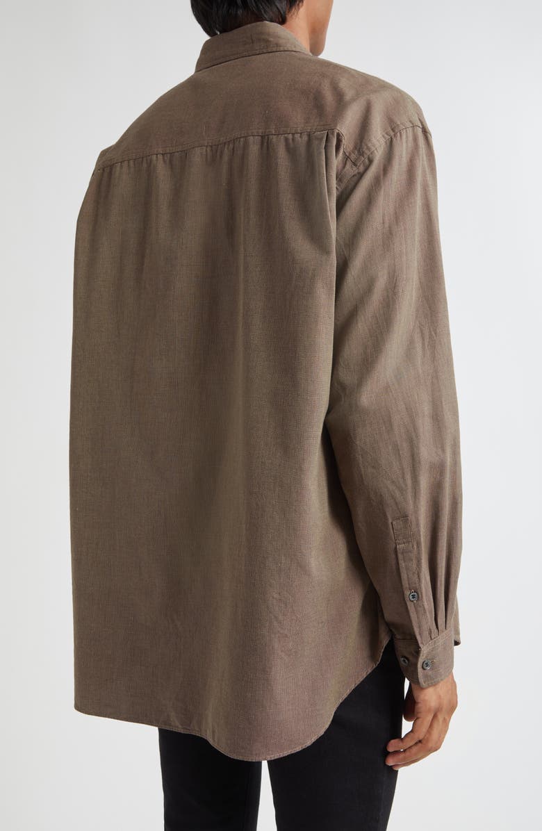 Undercover Oversize Button-Up Shirt, Alternate, color, Brown Check