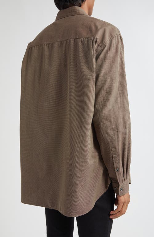 Undercover Oversize Button-up Shirt In Brown