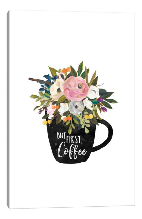 But First Coffee Cup by Willow & Olive Canvas Wall Art