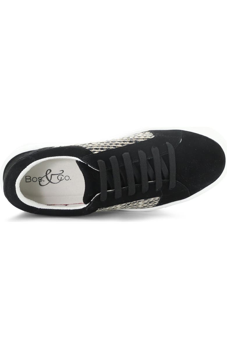 Bos. & Co. Mera Lace-Up Platform Sneaker, Alternate, color, Black