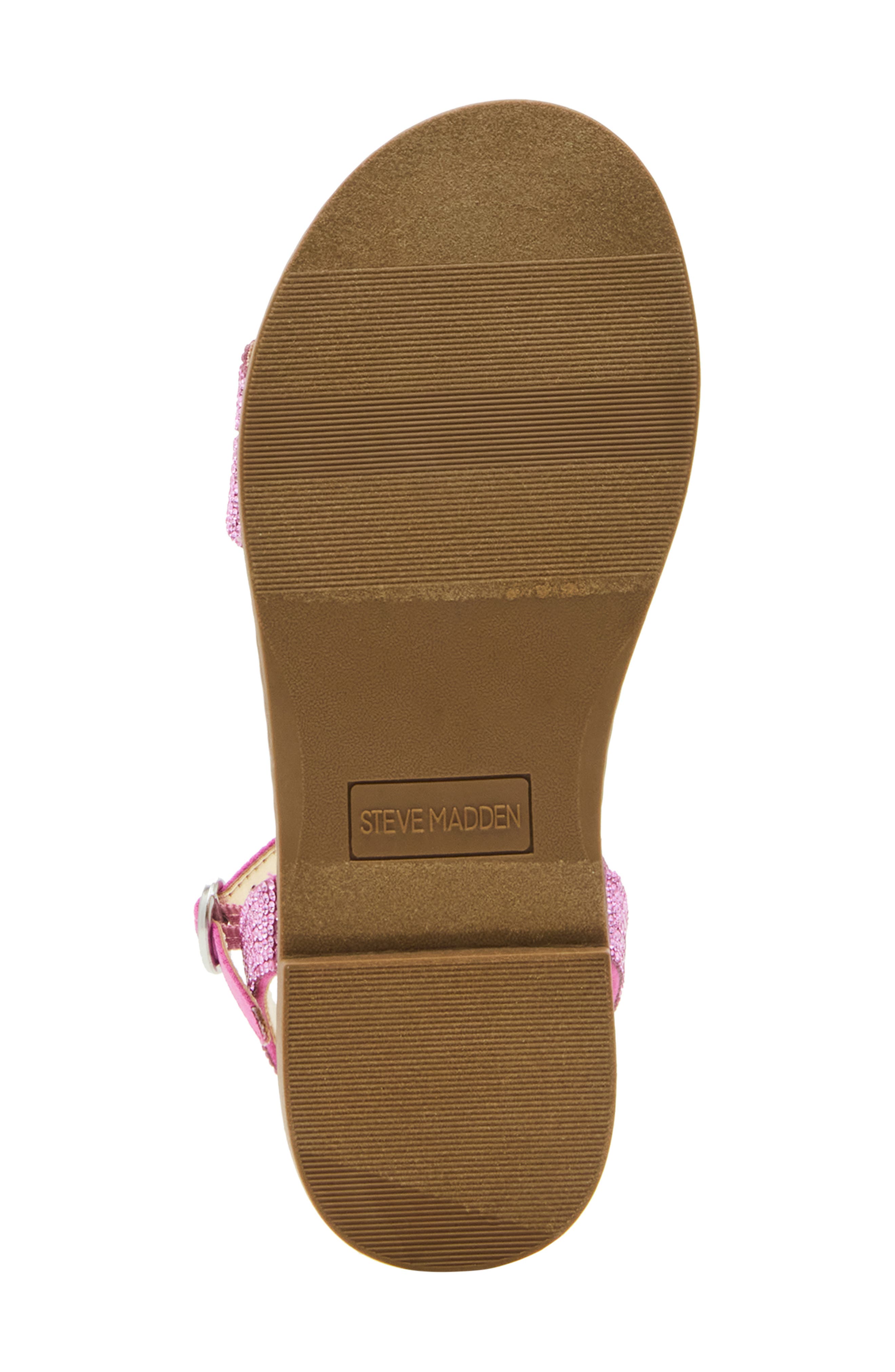 Steve Madden Kids' Astorr Rhinestone Flat Sandal, Alternate, color, 