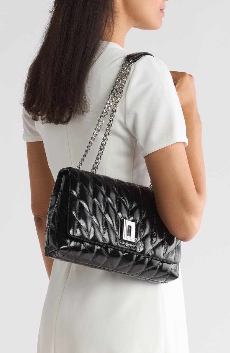 KARL LAGERFELD PARIS Lafayette Medium Shoulder Bag, Alternate, color,