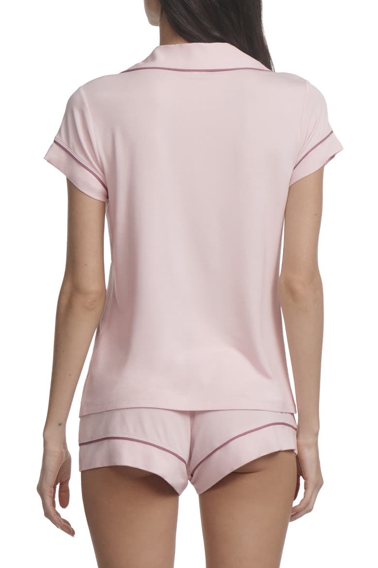 Gisele Short Pajamas, Alternate, color, PALE PINK/ FIG