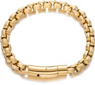 EYE CANDY LOS ANGELES 18K Gold Plated Jacob Braided Titanium Bracelet