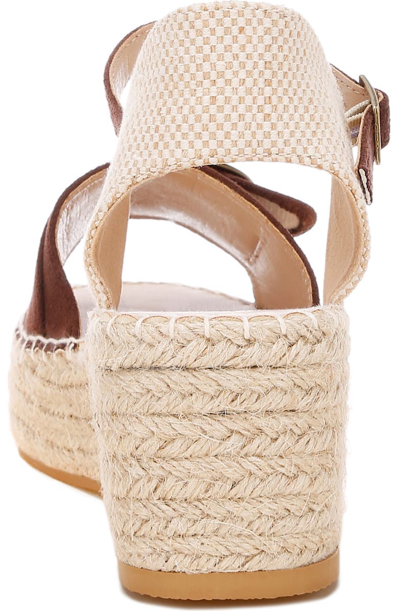 LONDON RAG Amilta Platform Wedge Espadrille Sandal, Alternate, color, Brown