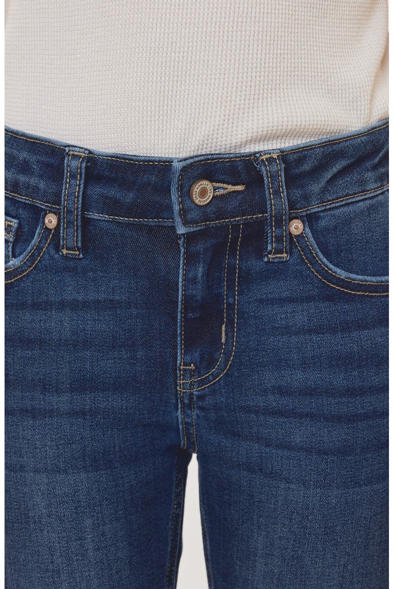 Aster Mid Rise Kids Flare Jeans, Alternate, color, Dark Wash