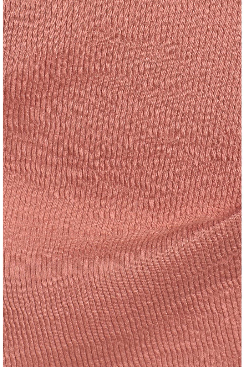 Fluidity Draped Midi Dress, Alternate, color, TERRACOTTA