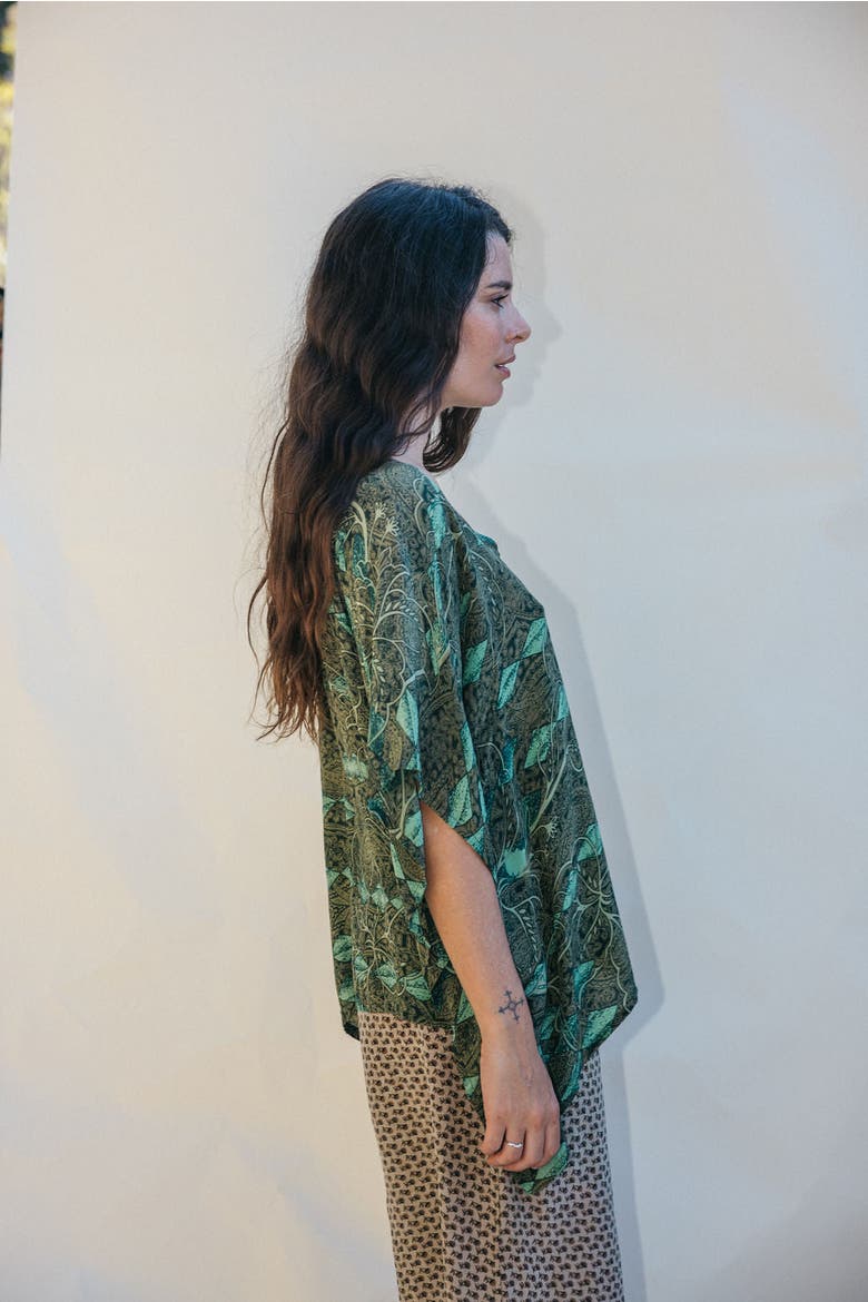 Mini Caftan Jules, Alternate, color, Green