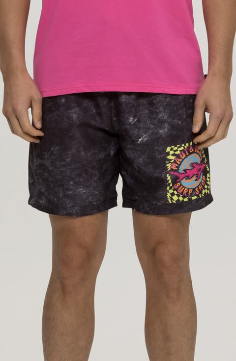 Surf Shop Microfiber Swim Trunks
