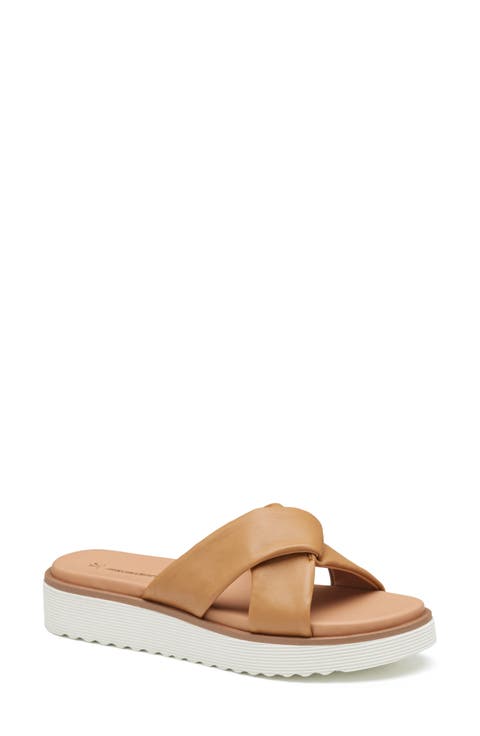 Mitzi Knot Platform Wedge Slide Sandal (Women)