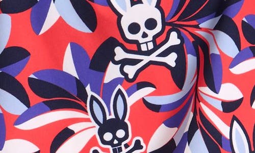 Psycho Bunny Kids' Florian Swim Trunks In Pattern