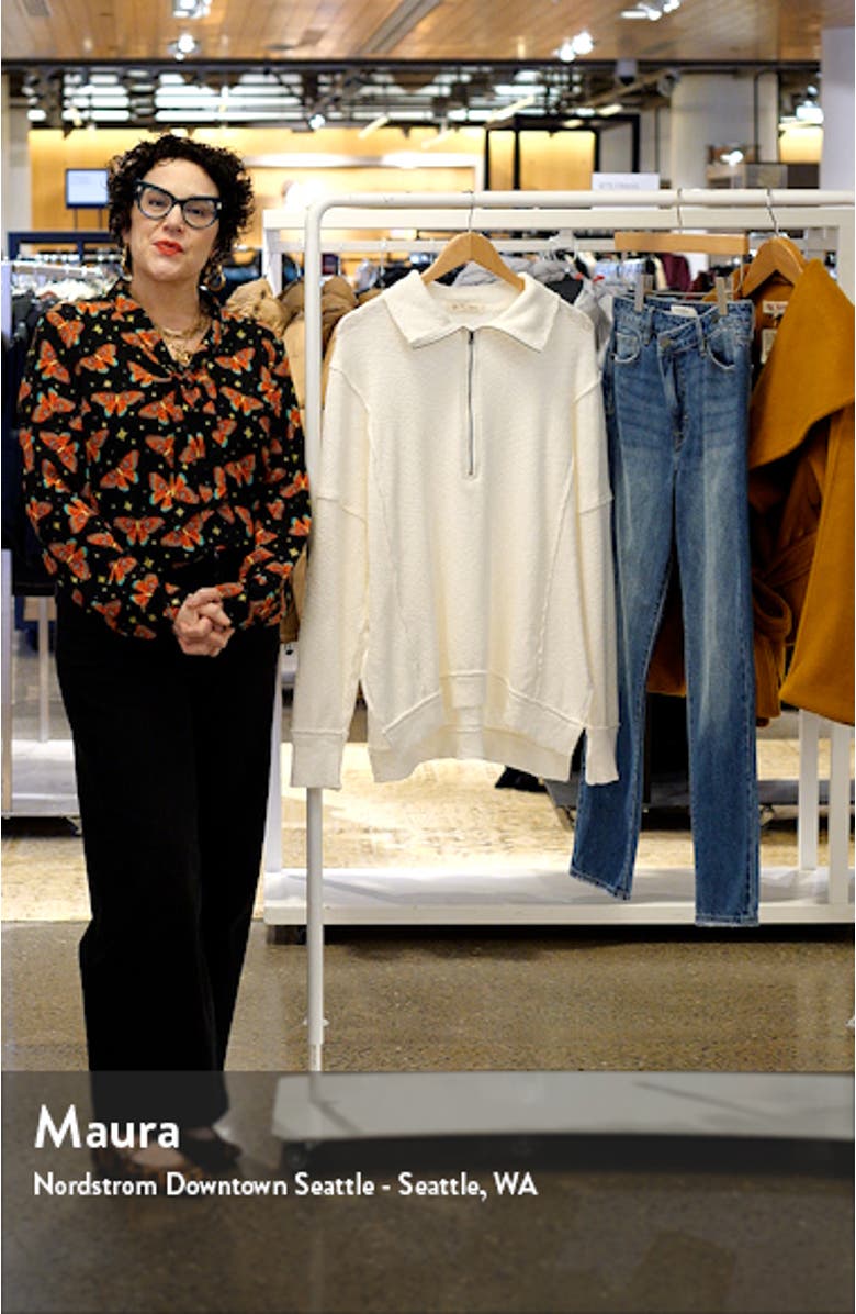 Walk Away Half Zip Tunic Pullover, sales video thumbnail