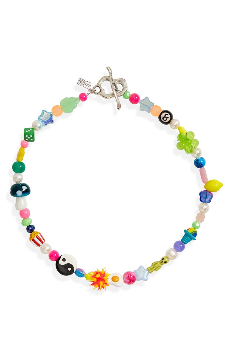 Ian Charms Amped Beaded Necklace, Main, color,