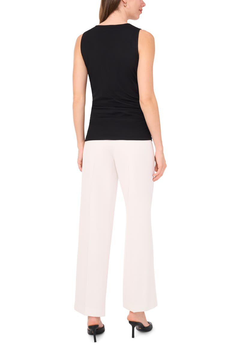 Side Ruched Tank, Alternate, color, RICH BLACK