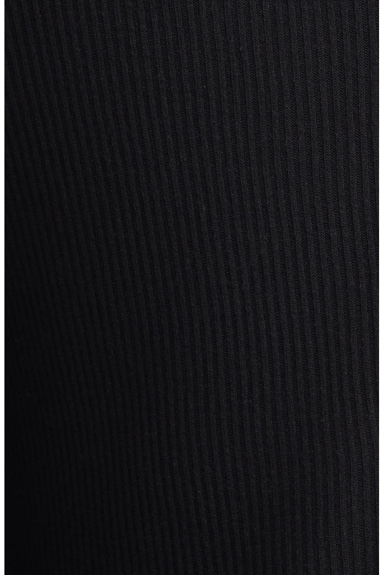 Rib Long Sleeve T-Shirt, Alternate, color, BLACK