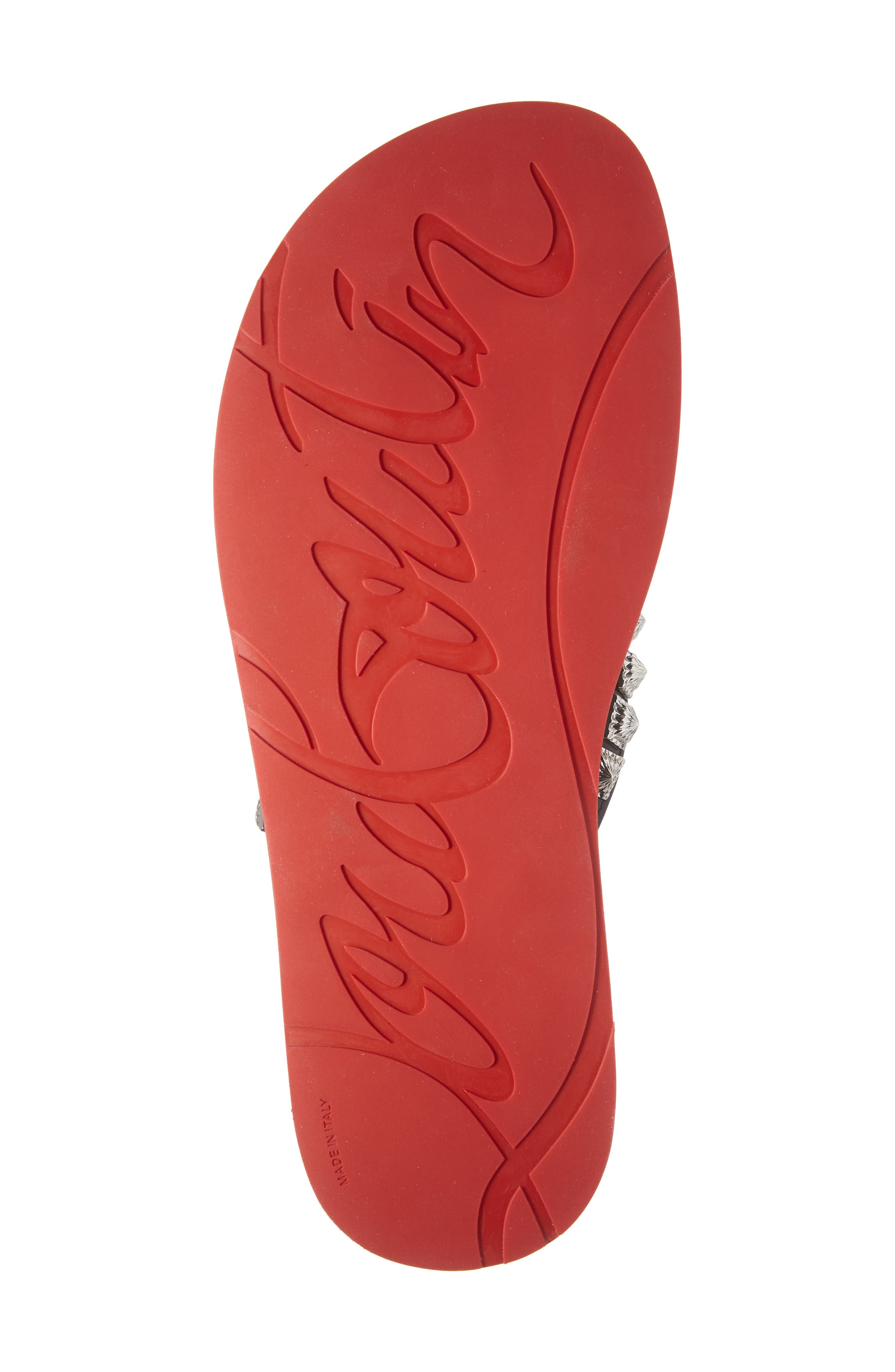 Christian Louboutin Loubi Flip Flop, Alternate, color, 