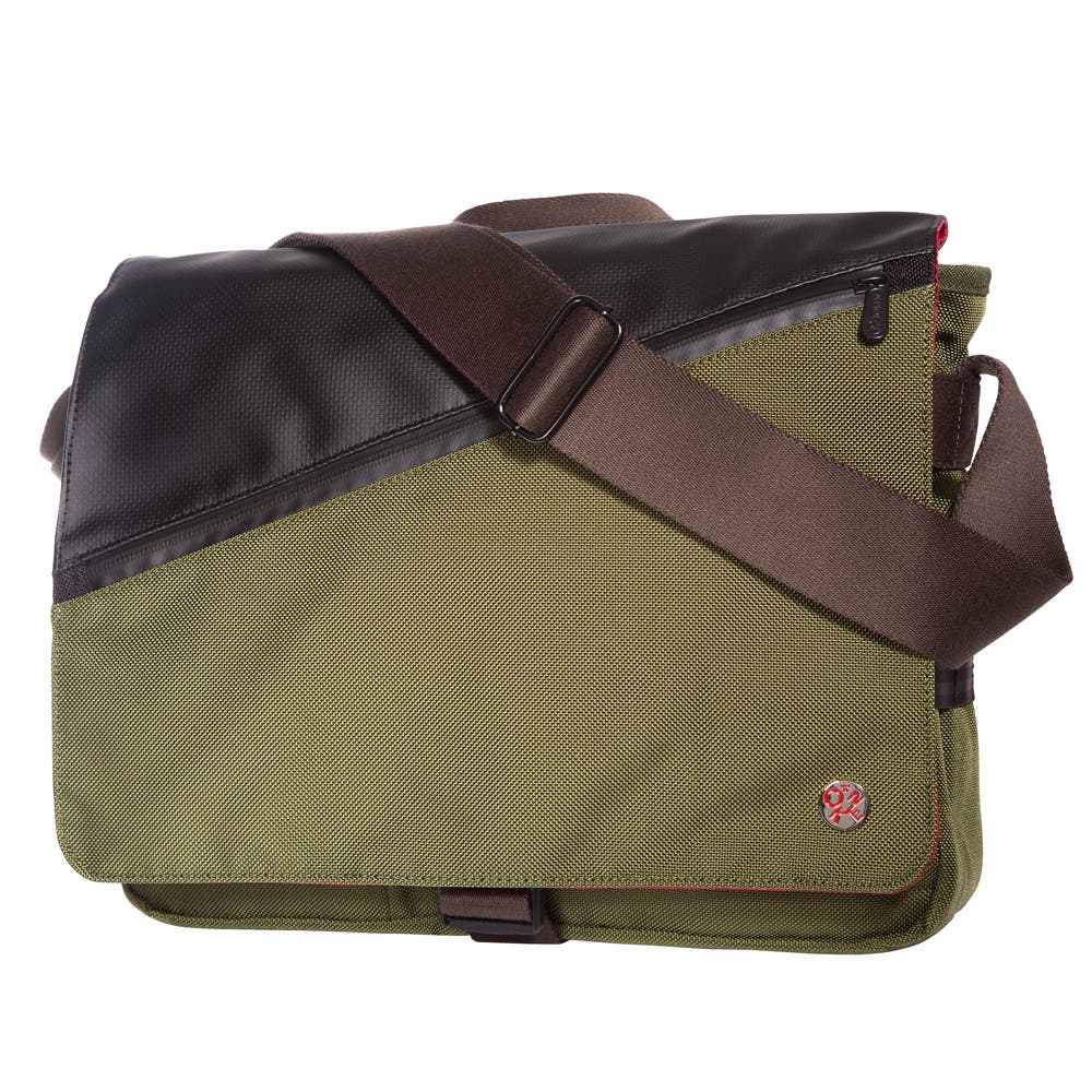 Token Grand Army Medium Messenger Bag With Back Zipper In Green
