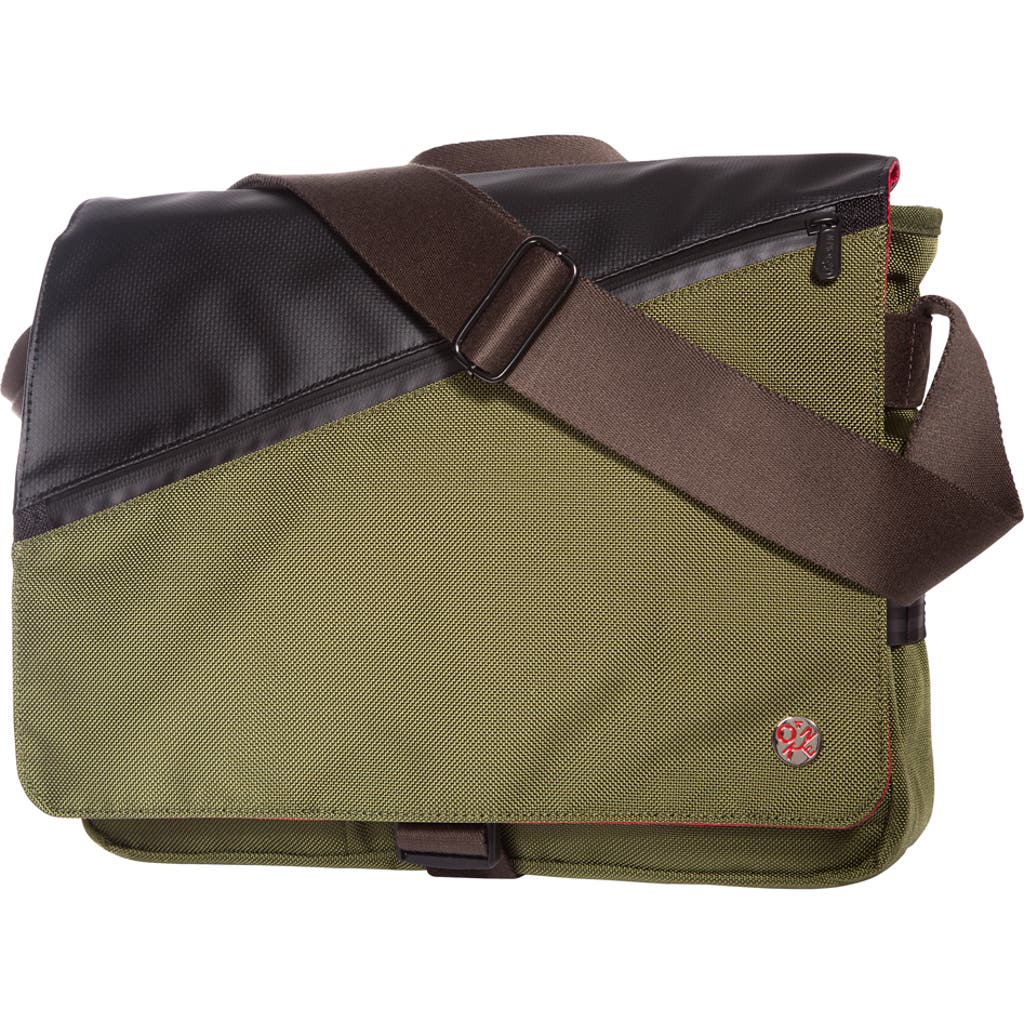 Token Grand Army Medium Messenger Bag With Back Zipper In Green