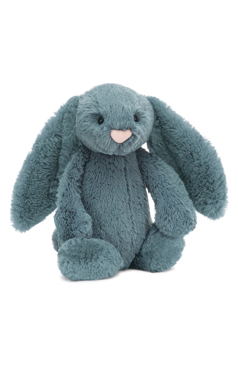 Jellycat Bashful Dusky Blue Bunny Stuffed Animal, Main, color,