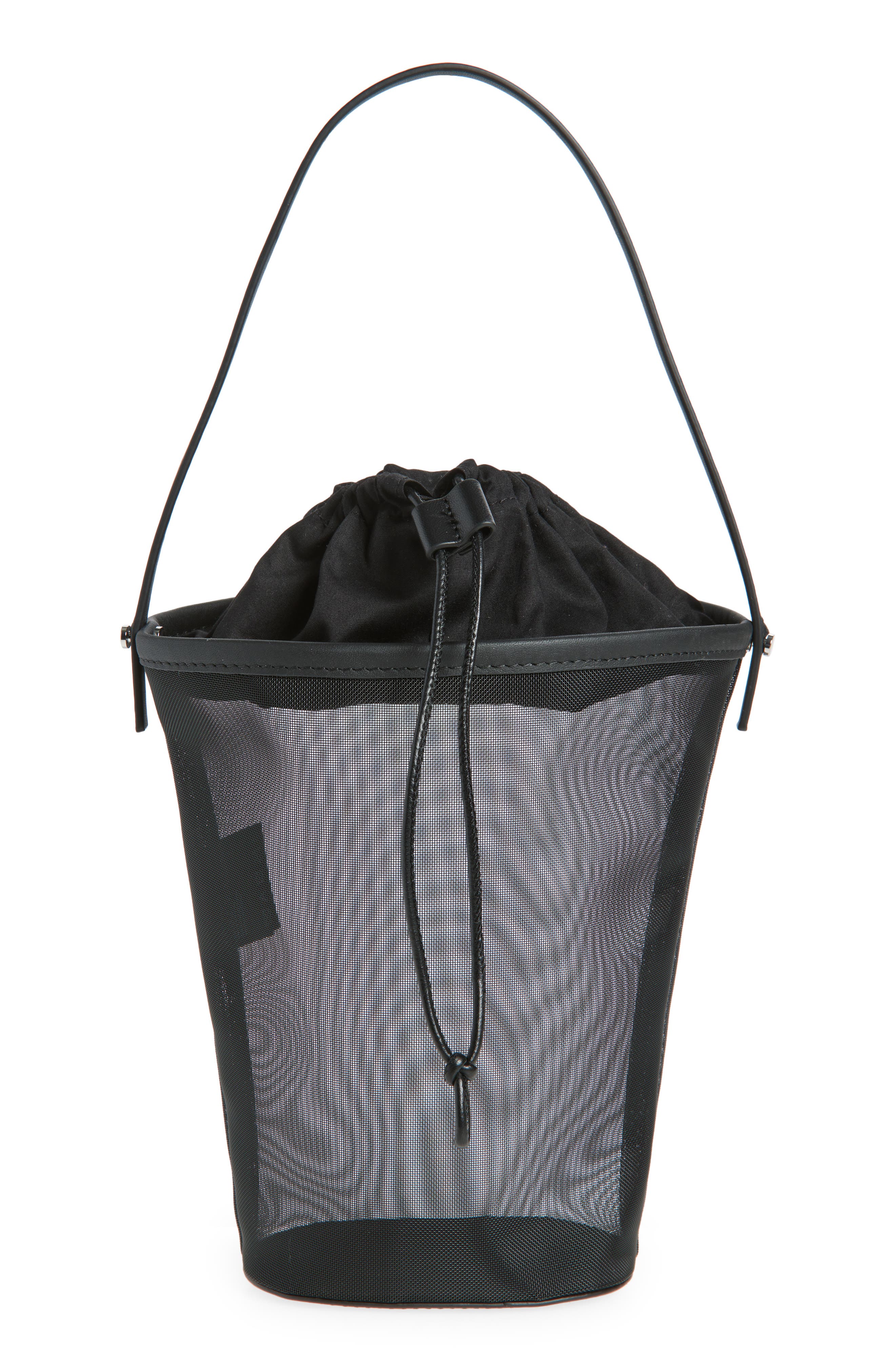 COS Mini Mesh Bucket Bag, Main, color, 