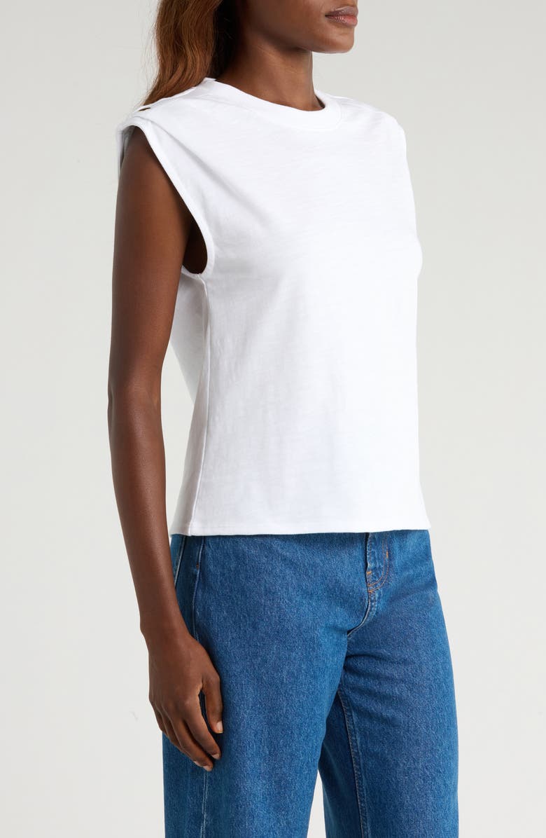 Nation LTD Marina Cotton Muscle T-Shirt, Alternate, color, Optic White