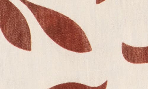 Dr2 By Daniel Rainn Leaf Print Short Sleeve Top