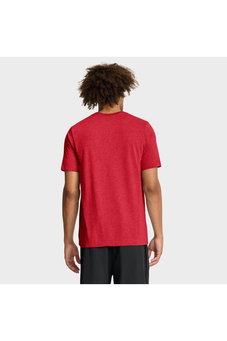 Men's Nike Heather Red Cincinnati Reds Cooperstown Logo Tri-Blend T-Shirt, Alternate, color, Heather Red
