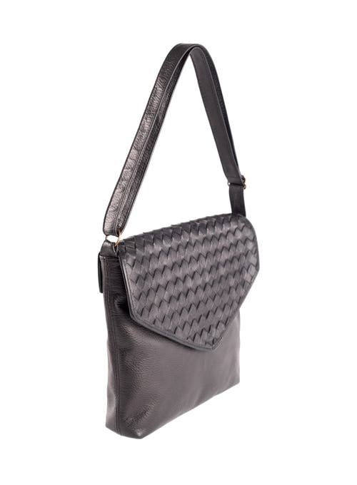 Deux Mains Envelope Crossbody In Black