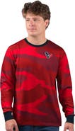 STARTER Men's Starter Red Houston Texans Thursday Night Gridiron Long Sleeve T-Shirt