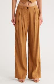 A.L.C. Tommy II Pleated Front Linen Blend Pants