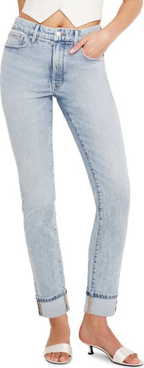 Good Classic High Waist Cuff Skinny Jeans