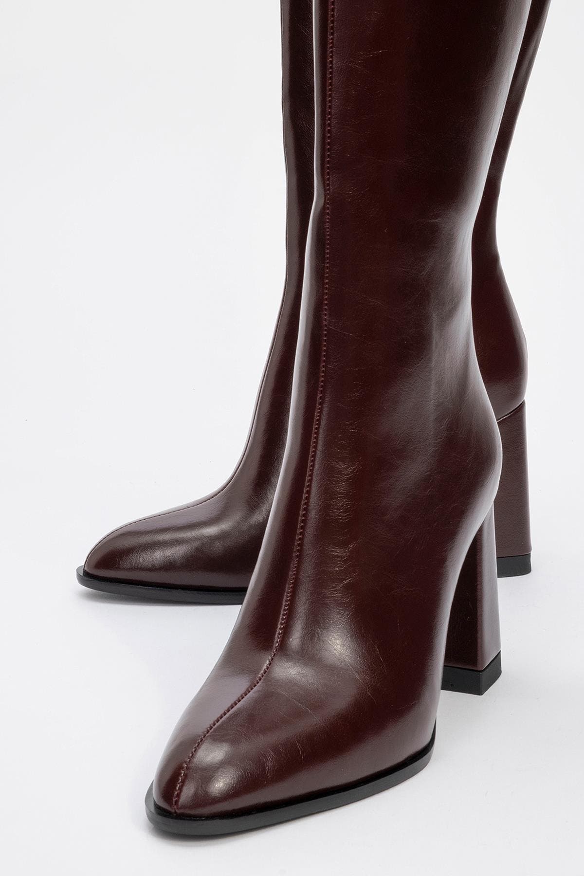 Decer Knee High Boot, Alternate, color, Burgundy