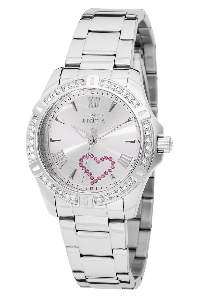 Angel Bracelet Watch, 34.5mm, Main, color, SILVER