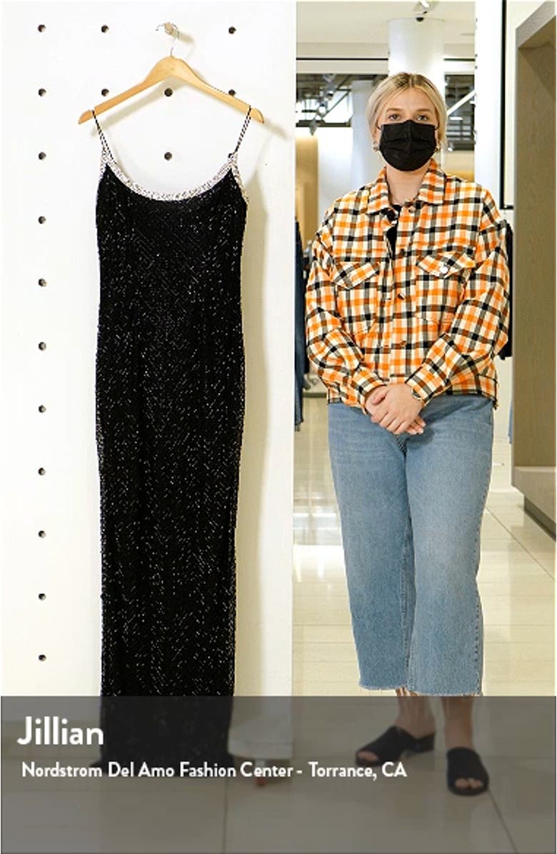 Lattice Bead Sheath Gown, sales video thumbnail