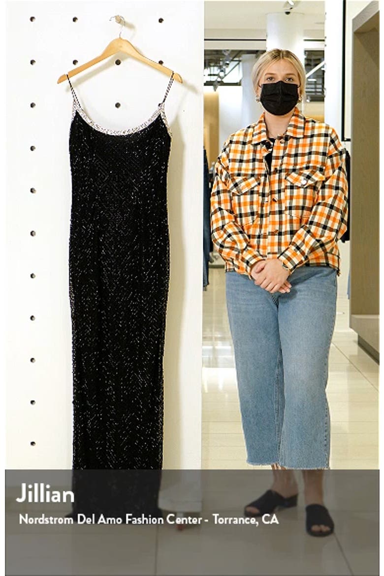 Rhinestone Encrusted Scoop Neckline Beaded Gown video