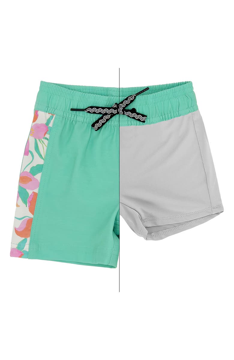 Feather 4 Arrow Bonita Volley Swim Trunks, Alternate, color, 