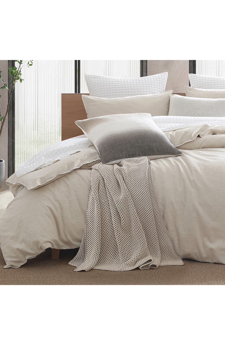 DKNY Pure Dip Dye Linen Accent Pillow, Alternate, color, Linen