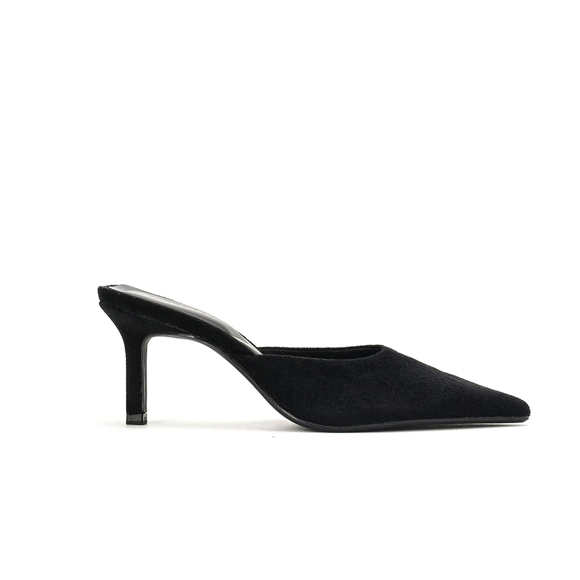 Lunya Velvet Mules, Alternate, color, Black